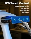 PureSwirlz Vacuum Garment Steamer with 3500Pa Suction Grip and 270ml Tank