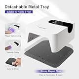 JODSONE Portable Rechargeable 2600mAh UV LED Nail Lamp for Mobile Artists