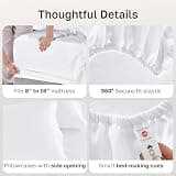 California Design Den Luxury 600 Thread Count 100% Cotton Sateen Queen Sheet Set