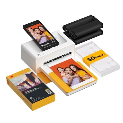 KODAK Dock Plus 4x6 Portable Instant Photo Printer With Docking Station