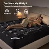 BEDLORE Pillow Top Mattress Topper, Breathable Bamboo Viscose, King Size