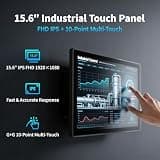 OuuOee 15.6-Inch All-in-One Industrial Panel PC with Built-In HDMI Output Port
