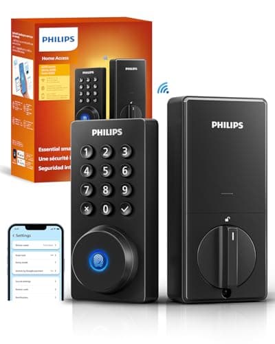 Philips Wi-Fi Door Lock with Fingerprint Passcode Keyless Entry and Auto Locking
