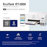 Epson EcoTank ET-2800 Wireless Color All-in-One Supertank Printer in White