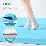 MASVIS 4-Inch Dual Layer Gel Memory Foam Mattress Topper with Pillow Top