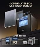 ecozy Smart Countertop Nugget Ice Maker with APP Control and Pull-Out Tank