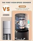 CEVING Rechargeable Grind-While-Charging Portable Conical Burr Grinder
