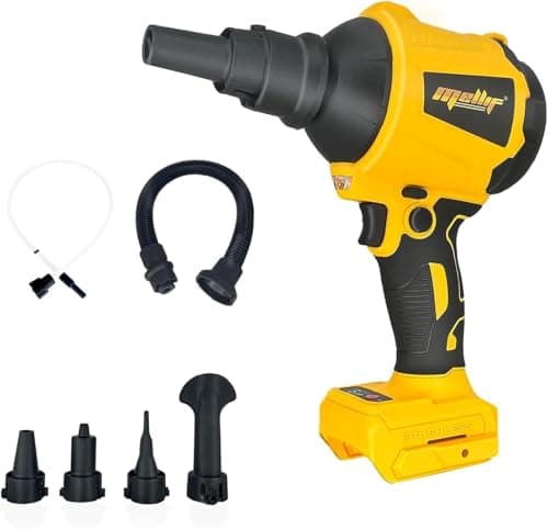 Mellif 51,000 RPM Cordless Compressed Air Duster 4-in-1 Tool for DeWalt 20V MAX Batteries