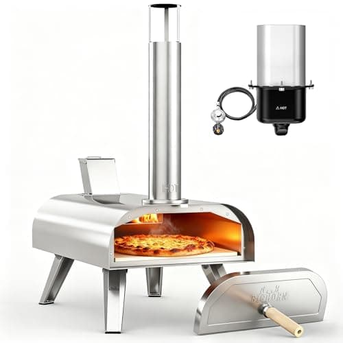 Big Horn Outdoors 12-Inch Multi-Fuel Pizza Oven