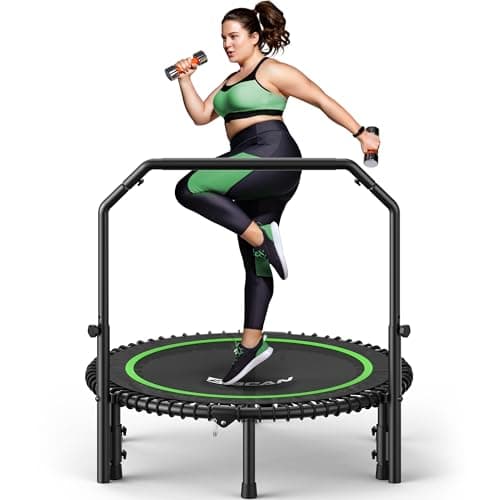 BCAN BT2 40-Inch Premium Bungee Rebounder Trampoline with Adjustable Bar
