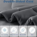 bedsmile Double-Sided Cold Tech Lightweight Ice Blanket Cooling Comforter, Queen
