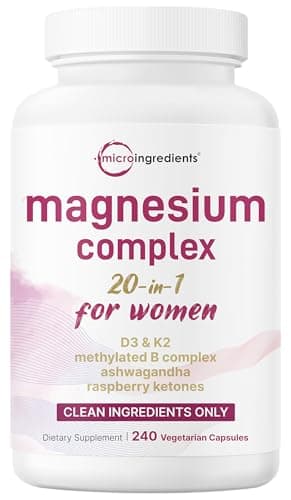 Vitalibre Magnesium Complex for Women 20-in-1 Formula 240 Veg Capsules