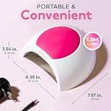SUNUV SUN2C 48W UV LED Nail Lamp with Silicone Hand Pad & 4 Timer Settings
