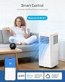 Feelfunn 12,000 BTU Smart Portable Air Conditioner With WiFi & Voice Control