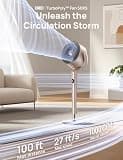 Dreo Omni-Directional Smart Pedestal Fan with Integrated RGB Ambient Light