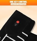 FREEHILL Flat-Wire Merino Wool 5V 5000mAh Electric Heated Winter Ski Socks