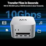 ACASIS Mac Mini M4 Docking Station and Stand with Dual-Bay NVMe Storage