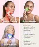 REVO Genie Depuffing Sculpting Facial Massager with Red, Blue, and Green Light Modes