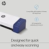 HP HPPS200 Compact Desktop Duplex Document Scanner with Foldable Auto-Feed Tray