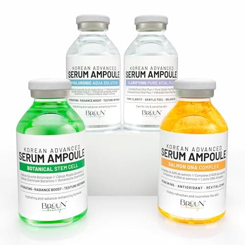 BRÜUN Advance Microneedling Korean Serum 4-Formula Targeted Booster Ampoule Kit