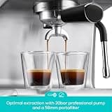 CASABREWS Ultra Advanced Espresso Machine with LCD Display & PID Control