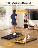 THERUN Incline Walking Pad with 16.5-Inch Belt and 2.5HP Brushless Motor System