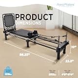 AeroPilates Premier Studio 700 Foldable Pilates Reformer with Rebounder