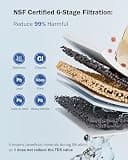Frizzlife SS99 Stainless Steel Faucet-Connected Countertop Water Filter
