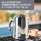 Farberware Yosemite 12-Cup Classic Stainless Steel Stovetop Coffee Percolator