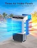 VAGKRI 35-Inch 2800 CFM Evaporative Air Cooler with Bottom Auto-Fill System