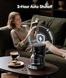 ecozy 12-Cup Programmable Drip Coffee Maker with Integrated Electric Bean Grinder