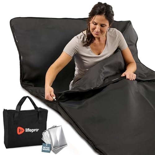 LifePro RejuvaWrap Original PU Leather Sauna Blanket with Thermal Wraps
