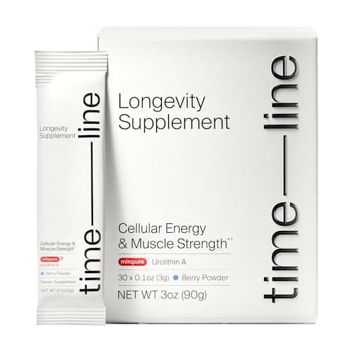 Timeline Mitopure Urolithin A Supplement Powder, 500mg Drink Mix Blend