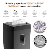 Bonsaii C275-A 12-Sheet Cross-Cut Heavy Duty Shredder with P-4 Security