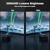 HAPPRUN 2500 Lumens 4K Outdoor Projector