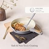 CAROTE 20-Piece Detachable Handle Titanium-Infused Nonstick Cookware Set for RVs