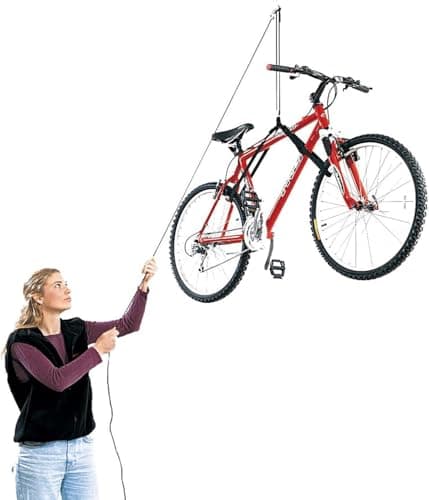 HARKEN Hoister Overhead Garage Storage, 1-Point Pulley Hoist System, 45 lbs Capacity