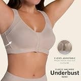 Leonisa Multi-Functional Posture Corrector Wireless Front Closure Sports Bra