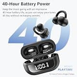 TOZO OpenEarRing True Wireless Open-Ear Clip-On Earbuds for Small Ears