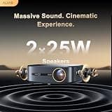 Alvar 2500 ANSI Smart Projector with WiFi 6 and Built-in Netflix App