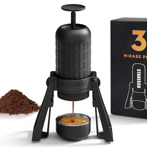 STARESSO PLUS SP300 Manual Portable Espresso Machine with Foldable Stand