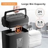 Bonsaii C275-A 12-Sheet Cross-Cut Heavy Duty Shredder with P-4 Security