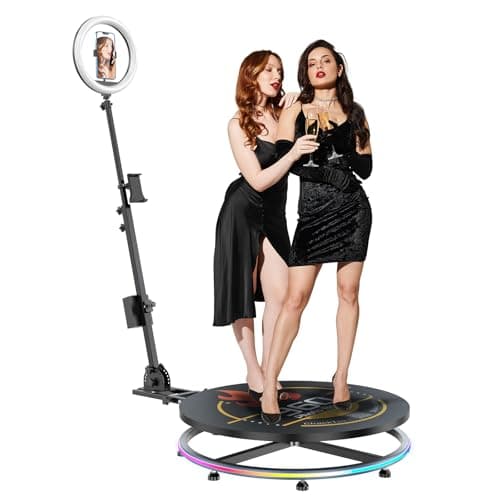 MWE 23-inch 360 Photo Booth Machine for Parties with Protective Flight Case