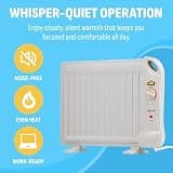 NewAir AH-400 Under-Desk Portable Oil-Filled Radiator Space Heater for Indoor Use