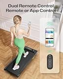 UREVO Smart Bluetooth Under Desk Walking Pad with Dual Shock Absorption