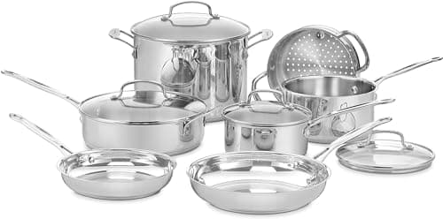 Cuisinart Chef’s Classic 11-Piece Stainless Steel Kitchen Cookware Set