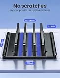 Vaydeer 3-Slot Adjustable Vertical Laptop Organizer Stand Made of Premium ABS