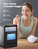 Euhomy Smart App-Controlled Countertop Nugget Ice Maker, 40 lbs Capacity