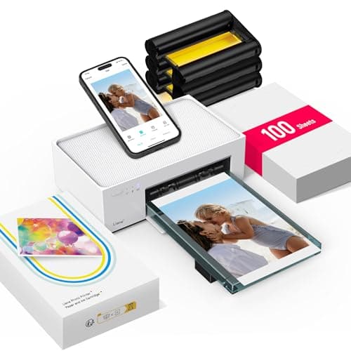 Liene M100 Wireless 4x6 Thermal Dye-Sublimation Photo Printer With Hotspot