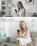 ZORIDA 72dB High Gain 5G & 4G LTE Cell Phone Signal Booster with App Monitoring